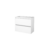Basic Start 39 badmeubelset met greeploze wastafelonderkast met 2 lades en acryl wastafel zonder kraangaten 80 x 39 cm, ice white | 8718835110789