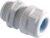 PFLI wartel kabel-/buisinv recht Blueglobe, kunstst, grijs, hal vrij | 4050366131753